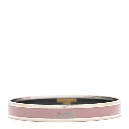 Enamel Printed Narrow Caleche Bracelet 65 Rose Dragee