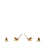 Metal CC Turnlock Earrings Gold - Image 3