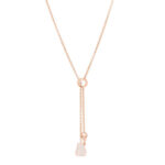 18K Rose Gold Diamond PM Kelly Clochette Necklace