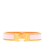 Enamel Narrow Clic Clac H Bracelet PM Rose Candeur