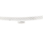 Sterling Silver 35mm Elsa Peretti Open Heart Pendant Mesh Necklace - Image 5