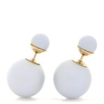 Mise En Dior Tribal Earrings Matte Blue
