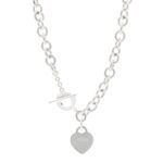 Sterling Silver Return to Tiffany Heart Tag Toggle Necklace