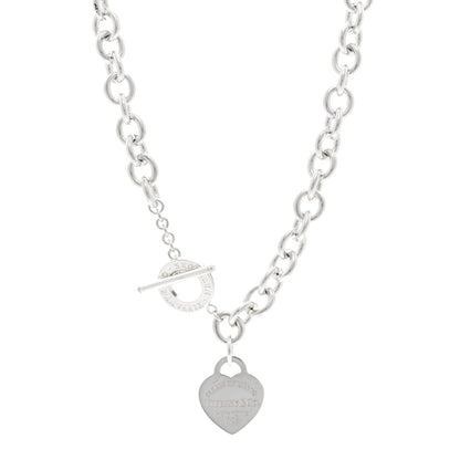Sterling Silver Return to Tiffany Heart Tag Toggle Necklace