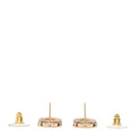 Crystal CC Heart Drop Earrings Gold - Image 3