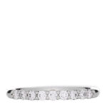 Platinum Diamond .27ctw 2.2mm Half Circle Forever Band Ring 53 6.5