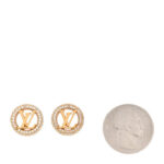 Metal Crystal Louise By Night Earrings Gold - Image 2