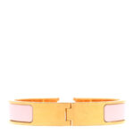 Enamel Narrow Clic Clac H Bracelet PM Rose Candeur - Image 3