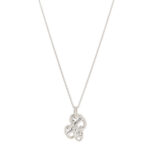 Sterling Silver Amulette Chaine d'Ancre Enchaine Pendant Necklace