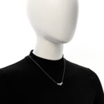 18K White Gold Diamond Akoya Cultured Pearl 5.5-8mm Pearls in Motion Necklace - Image 2