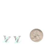 Crystal LV Iconic Sweety Earrings Blue - Image 2