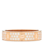 18K Pink Gold Diamond Small LOVE Paved Ring 54 7