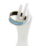 Enamel Printed Inventaire Poetique Pour Un Conte Sellier Wide Bracelet 70 Crepuscule Bleu - Image 2