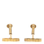 Crystal CC Clip on Earrings Gold - Image 3