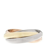 18K Pink Yellow White Gold Classic Trinity Ring 59 8.75 - Image 3