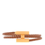 Swift Double Wrap Cord Tournis Tresse Bracelet Gold