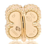 18K Yellow Gold Mother of Pearl Sweet Alhambra Earrings - Image 4