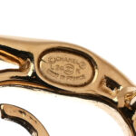 Metal CC Swirl Earrings Gold - Image 4