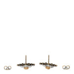 Crystal Pearl GG Bee Earrings Gold - Image 3