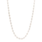 Sterling Silver Freshwater Cultured Pearl 6.5-7mm Strand Necklace