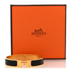 Matte Enamel Narrow Clic Clac HH Bracelet Black - Image 5