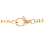 18K Yellow Gold 2 Diamond LOVE Necklace - Image 4