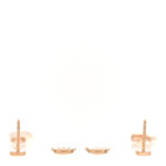 18K Rose Gold Diamond Kelly Clochette Drop Earrings - Image 3