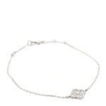 18K White Gold Diamond Sweet Alhambra Bracelet