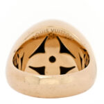 18K Yellow Gold Diamond Malachite Blossom Signet Ring 49 5 - Image 3