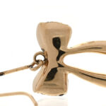 Crystal Bow Earrings Gold - Image 5