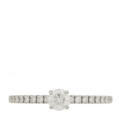 Platinum Diamond .20ct Etincelle De Cartier Solitaire Engagement Ring 49 4.75