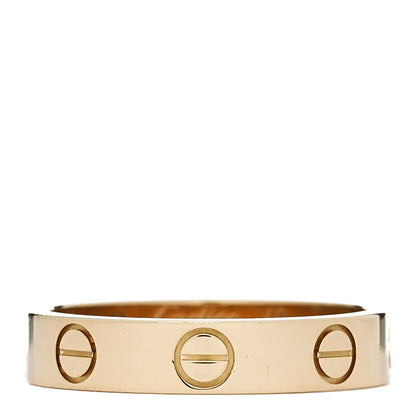 18K Yellow Gold 3.5mm LOVE Wedding Band Ring 49 4.75