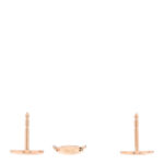 18K Rose Gold TPM Ex-Libris Stud Earrings - Image 3