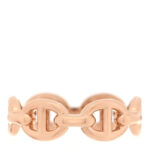 18K Rose Gold PM Chaine d'Ancre Enchainee Ring 48 4.5 - Image 3