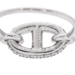 18K White Gold Diamond New Farandole Ring 53 6.25 - Image 4