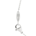 Platinum Diamond Ruby Forget Me Not Pendant Necklace - Image 4
