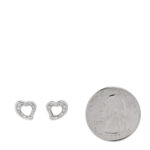 Platinum Diamond Elsa Peretti Open Heart Earrings - Image 2