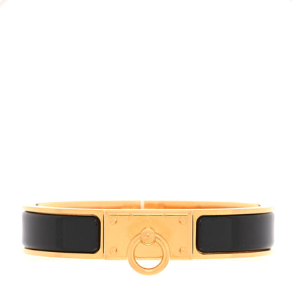 Enamel Clic Anneau Bracelet GM Black