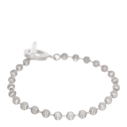 Sterling Silver Boule Bead Toggle Bracelet