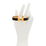 Matte Enamel Narrow Clic Clac HH Bracelet Black - Image 2