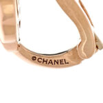18K Rose Gold Diamond Extrait de Camelia Clip On Earrings - Image 4