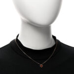 18k Rose Gold Carnelian Sweet Alhambra Heart Pendant Necklace - Image 2