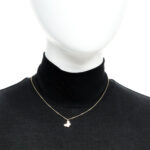 18K Yellow Gold Mother of Pearl Sweet Alhambra Butterfly Pendant Necklace - Image 2