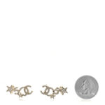 Crystal Star 5 CC Earrings Gold - Image 2