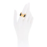 Madame Calfskin Large Olympe Ring M Black - Image 2