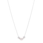 18K White Gold Diamond Akoya Cultured Pearl 5.5-8mm Pearls in Motion Necklace