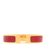 Enamel Narrow Clic Clac H Bracelet PM Rouge Vif