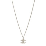 Crystal Timeless CC Necklace Silver