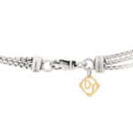 Sterling Silver 18K Yellow Gold Lariat Waterfall Necklace - Image 4