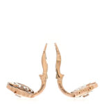 18K Rose Gold Diamond Extrait de Camelia Clip On Earrings - Image 3